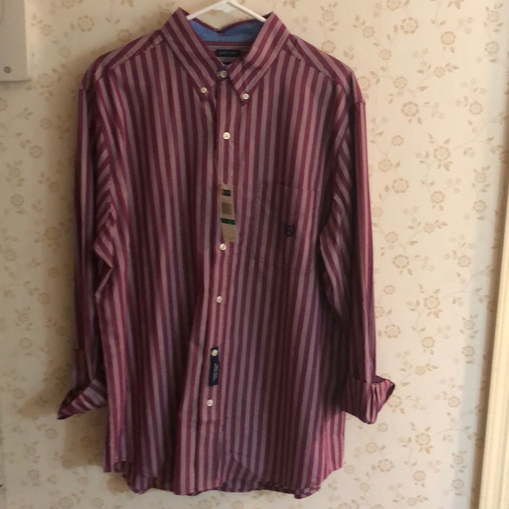 Chaps Striped Button Down - New w/ Tags